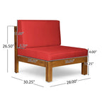 Brava Outdoor Acacia Wood 6-piece Chat Set by Christopher Knight Home