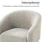 Sheila moderner 30 W Bouclé-Sessel mit Beinen aus Massivholz, 2er-Set von HULALA HOME