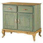 Groene houten buffetkast