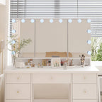 Luxuriöser LED-Schminktisch mit 9 Schubladen, eleganter Schminkplatz