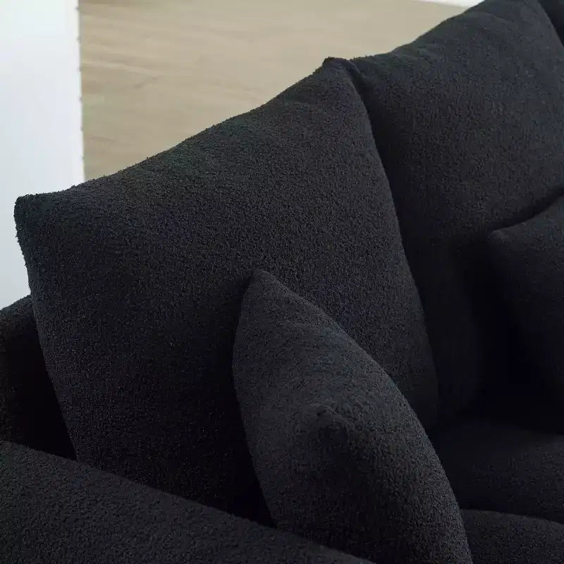 Sufan modern GDFStudio Alanna 79.5 miksi b’drapp Teddy għal 3 persuni b’imħaded
