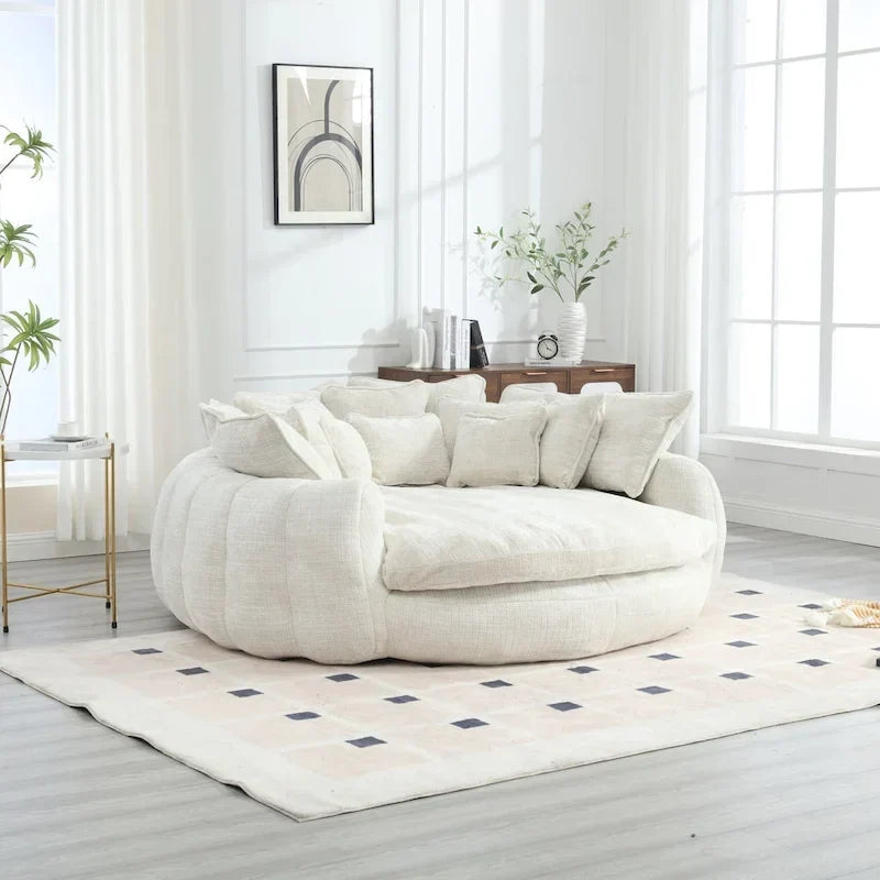 Comodo divano letto matrimoniale a panetto, divano letto oversize con braccioli