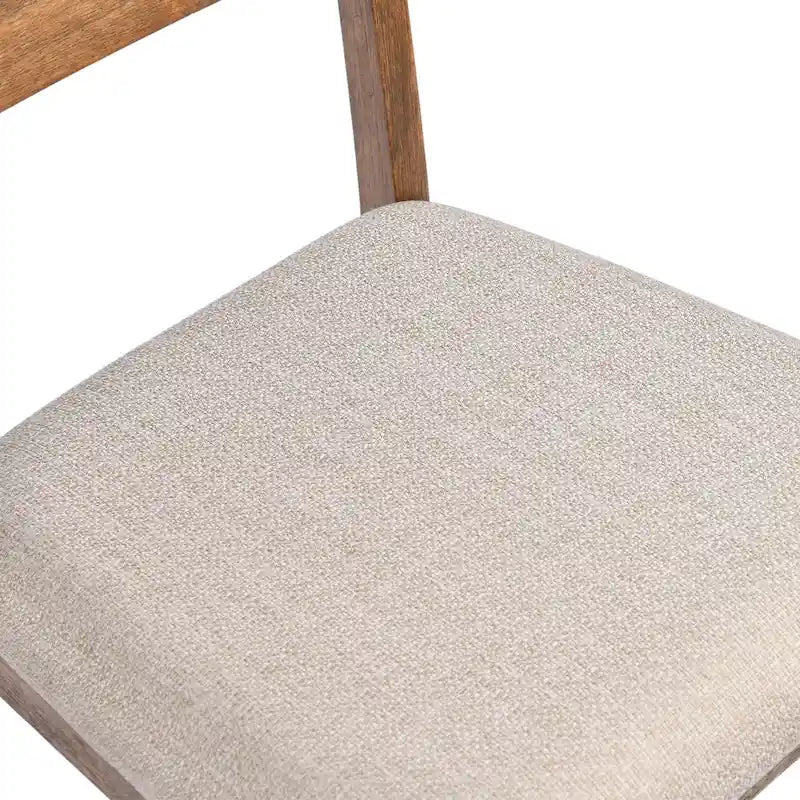 Set da pranzo composto da 5 pezzi in legno massello, 47 L (1 tavolo + 4 sedie con schienale a doghe)