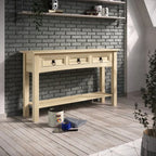 Houten haltafel, consoletafel met 3 laden Corona | Furniture Dash - N.v.t.