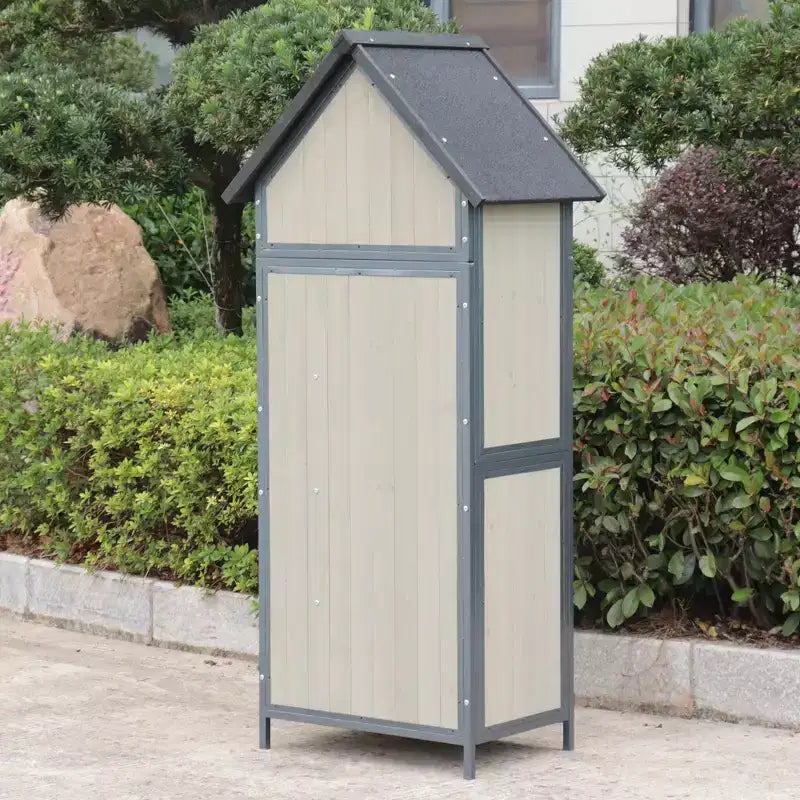 Vanjska vrtna kućica za odlaganje s podom, vrtna kućica visoka 68 za alat s podesivim policama
