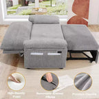 Dyonery 3-in-1-Schlafsofa, ausziehbares Schlafsofa mit verstellbarer Rückenlehne