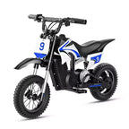 ECOLEAP K1 elektrische crossmotor voor kinderen, 36 V, snel tot 16 MPH, bereik van 14 mijl, piekvermogen van 700 W, 3 snelheidsstanden, 12 terreinbanden, UL, voor 3-10 jaar