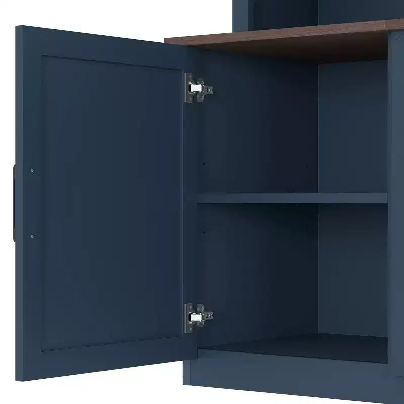 Moderne tv-kast voor een 55-inch tv met oplaadstation, mediaconsole met grote opbergkasten, entertainmentcentrum voor de woonkamer-Panipeachy