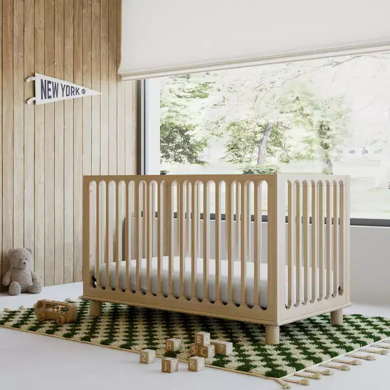 Storkcraft Sicily Deluxe 3-in-1-Umbaubett mit Sicherheitsgitter für Kleinkinder