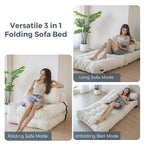 8 Corduroy Folding Couch Sofa Bed,Single