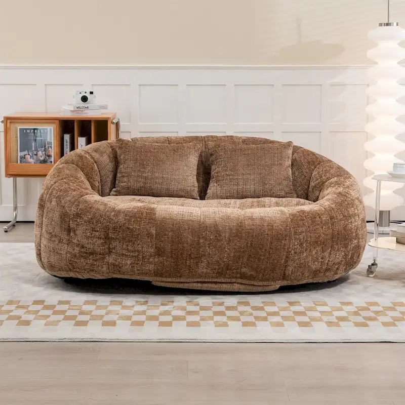 Chenille Bean Bag Chair Lazy Sofa