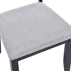 Houten eetkamerstoelen met lattenrug, set van 4