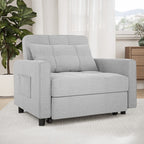 3-in-1-Schlafsofa mit verstellbarer Rückenlehne, ausziehbarer Sessel, umwandelbares Klappbett fürs Wohnzimmer