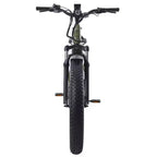 GOTRAX elektrische hybridefiets met dikke banden voor volwassenen, 26 inch, lage instap - Groen