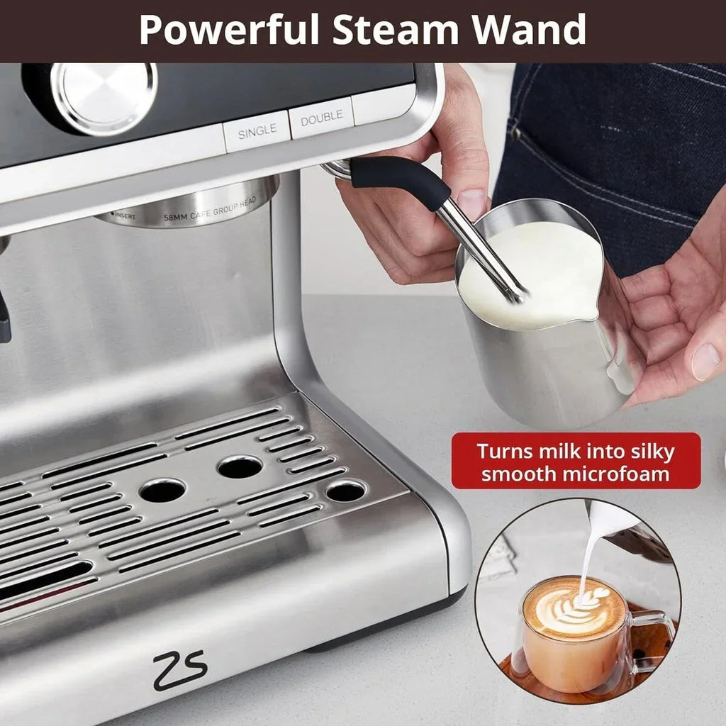 Aparat za espresso kavu s mlincem, spremnik za vodu od 2.8 L