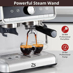 Aparat za espresso kavu s mlincem, spremnik za vodu od 2.8 L