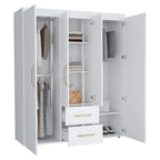 Bariloche Kleiderschrank mit Kleiderstangen, Regalen und 2 Schubladen