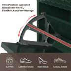 CLIHOME 24 Pair Entryway Shoe Storage Organizer Cabinet Flip Drawers Closet Shoe Rack Shelf Organizer