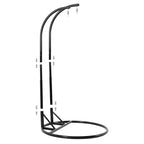Poltrona sospesa a uovo LeisureMod per 2 persone con supporto - Altalena da patio in rattan intrecciato per esterni/interni, chaise longue con cuscini