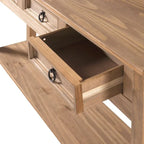 Houten haltafel, consoletafel met 3 laden Corona | Furniture Dash - N.v.t.