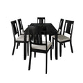 CraftPorch klassisches 7-teiliges Esszimmer-Set aus Holz