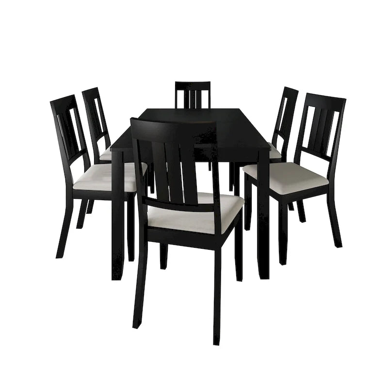 Set da pranzo in legno Classic CraftPorch da 7 pezzi