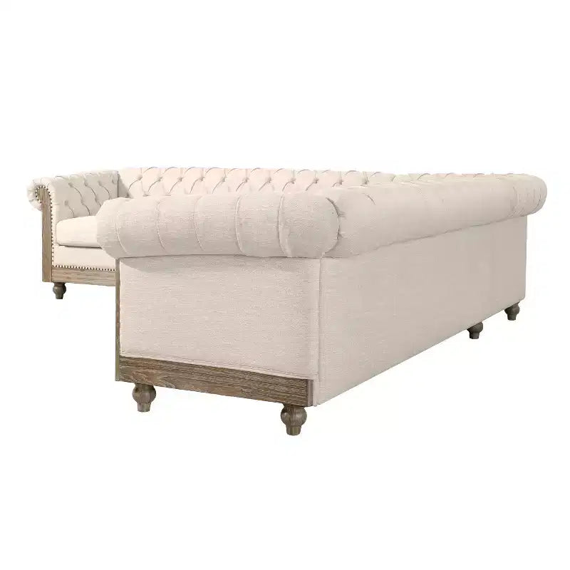 Velika retro modularna sofa Mirod s drvenim nogama, udoban modularni dizajn za dnevni boravak, salon i obiteljske prostore