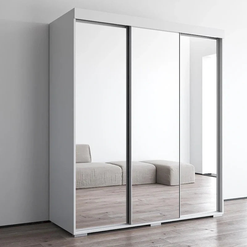 Armadio con specchio a 3 ante Strick & Bolton Suger