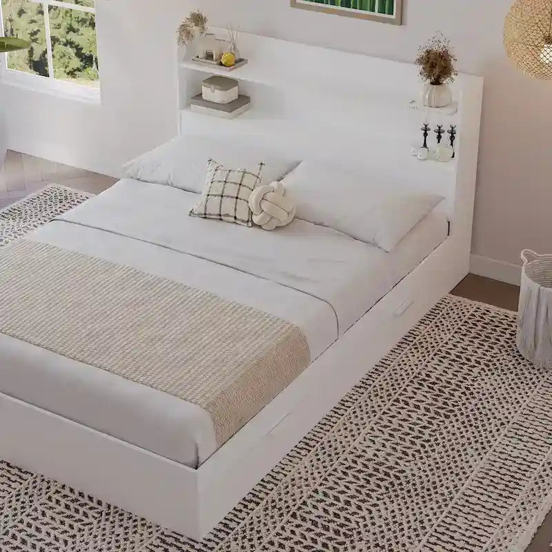 Plattformbett Hunter mit Kopfteil