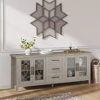 TV-meubels met opbergladen, entertainmentcenter, TV-consoletafel voor woonkamer of slaapkamer, opbergkast