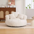 Sitzsack-Sofa für Erwachsene und Kinder, übergroßer Cord-Sitzsack mit 3 Kissen und Armlehne für Wohnzimmer oder Schlafzimmer
