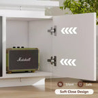 Skyzoo Electric Fireplace TV Stand for TVs up to 80 with LED Lights & 4 AC Power Outlets, TV console for Living Room