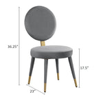 Set Morden Fort moderno e lussuoso composto da tavolo da pranzo rotondo e 4 sedie