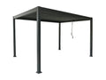 Vrijstaande bioklimatische pergola - antracietgrijs