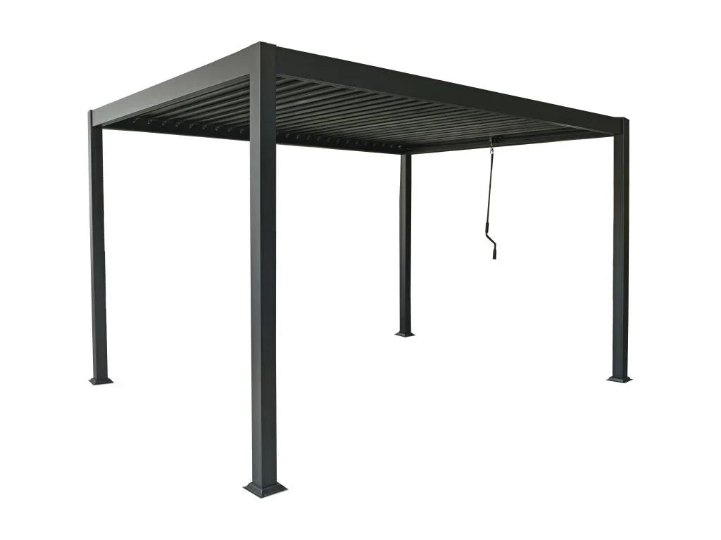 Vrijstaande bioklimatische pergola - antracietgrijs