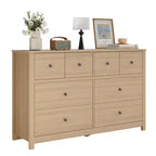 Modern 8-Drawer Dresser for Bedroom, Wide Wood Chest of Drawers with Deep Storage, Freestanding Organizer Cabinet Furniture for Living Room