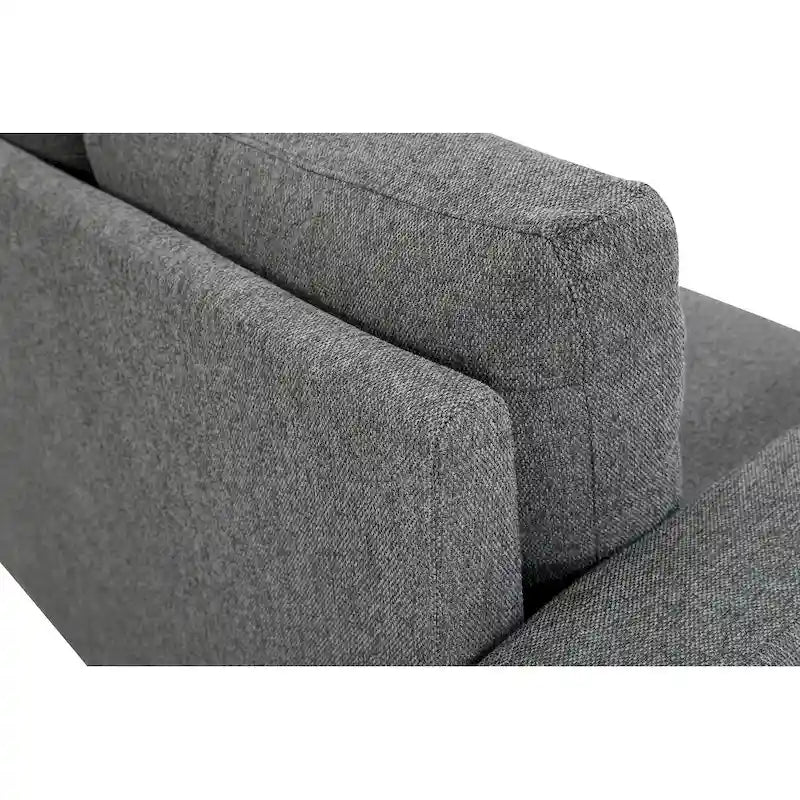 Divanetto moderno di metà secolo Miles, divano a 2 posti con cuscini dello schienale reversibili, grande
