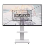 TV-Ständer für 32–75-Zoll-Fernseher, höhenverstellbarer mobiler TV-Wagen mit Schublade und Rollen für Wohnzimmer, Schlafzimmer und Büro – ModernLuxe