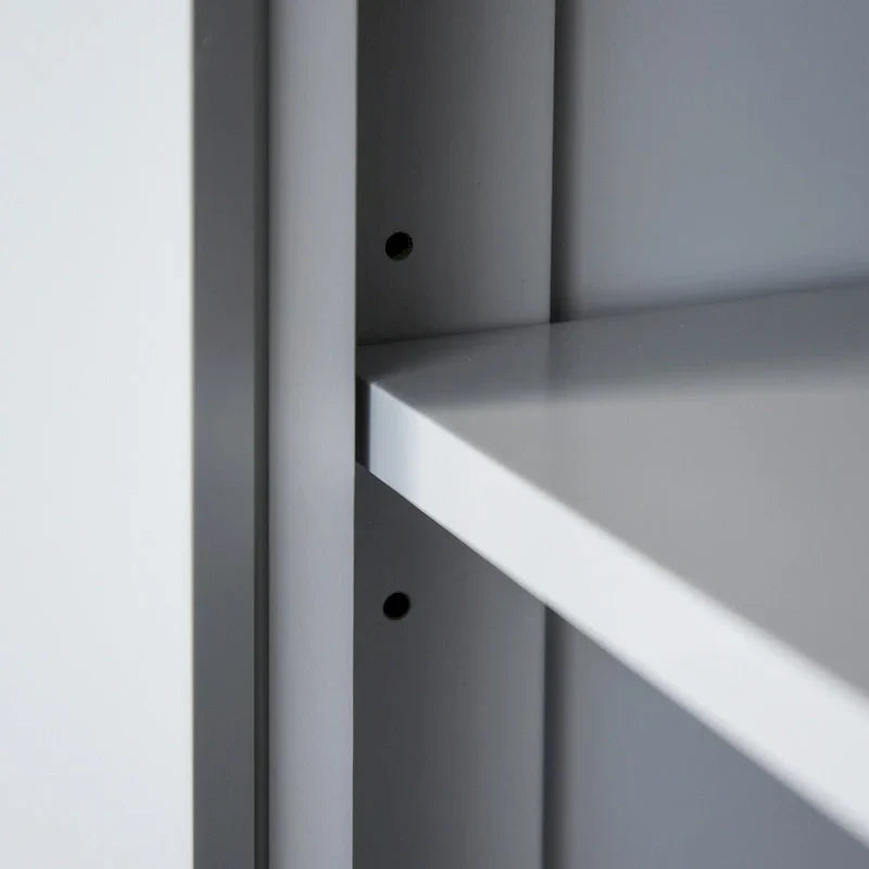 Keukenvoorraadkast van 72 inch, traditionele vrijstaande kast met 4 deuren en 3 verstelbare planken, grote centrale lade