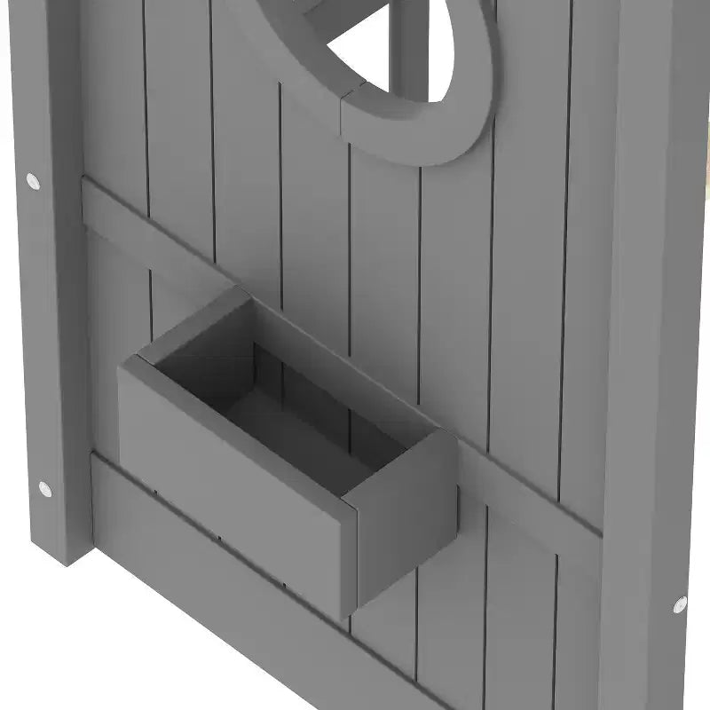 Huisvormig platformbed voor eenpersoonsbed/tweepersoonsbed, peuter-vloerbed, Montessori-kinderbed en speelhuisbed met opbergplank - ModernLuxe