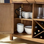 Credenza Crosley Roots con finitura naturale - 52 W x 18 D x 36 H