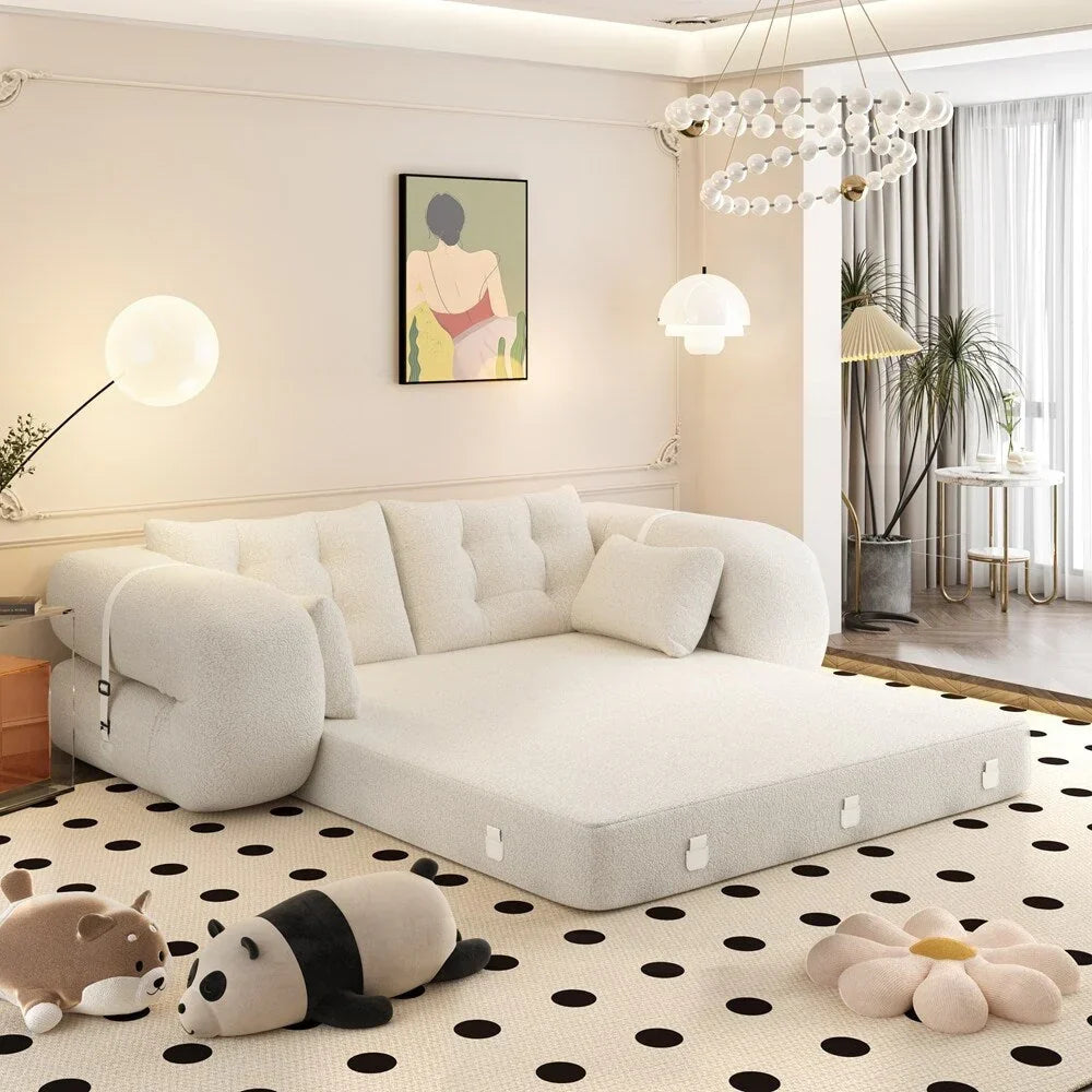 Divano letto pieghevole multifunzionale da 78,7 pollici