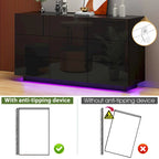 Cassettiera a 9 cassetti, mobile contenitore e organizzatore per camera da letto con luce