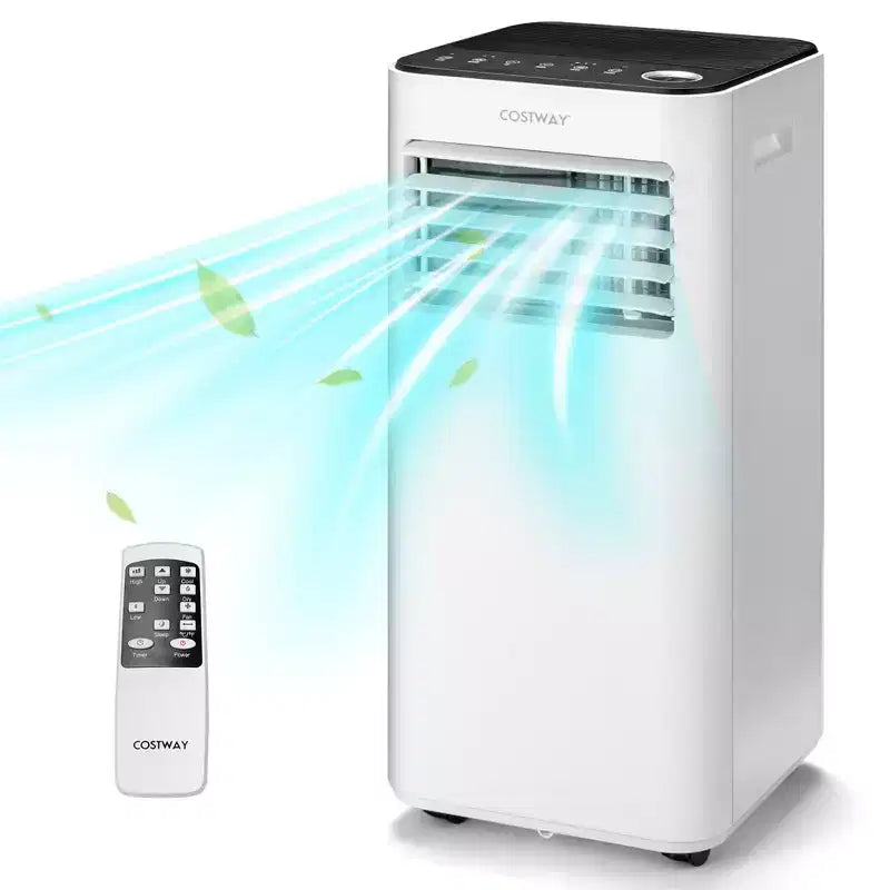 Costway draagbare airconditioner van 8000 BTU, 3-in-1-luchtkoeler met ventilator, ontvochtigings- en slaapmodus