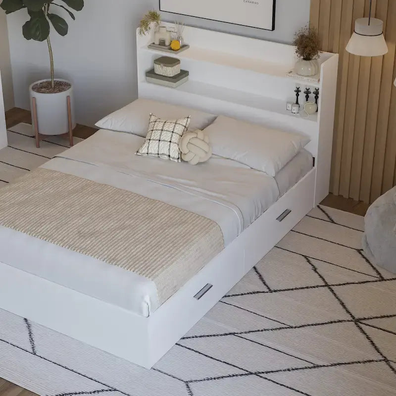 Plattformbett Hunter mit Kopfteil