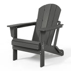 Polytrends Laguna Adirondack stolica za vanjsku terasu, otporna na izbljeđivanje i sve vremenske uvjete, sklopiva
