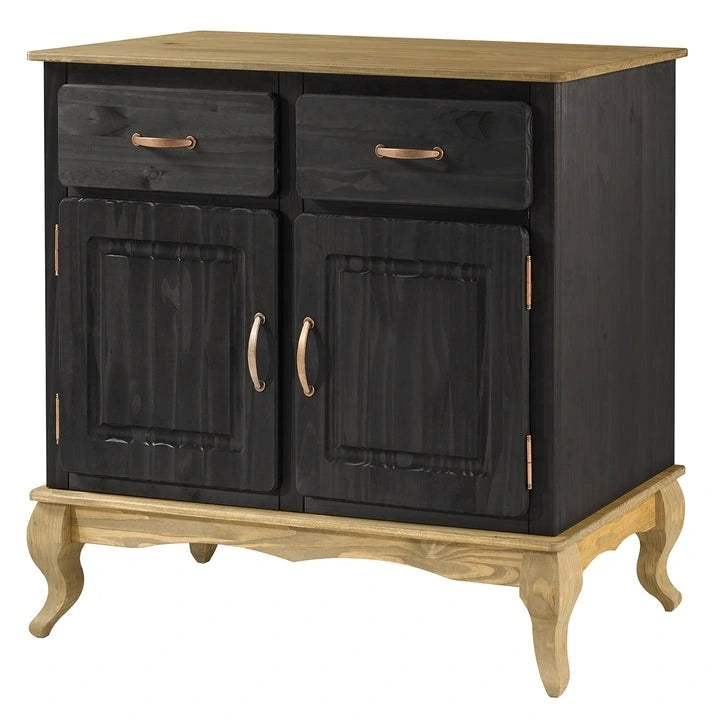 Groene houten buffetkast