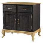 Groene houten buffetkast