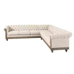 Velika retro modularna sofa Mirod s drvenim nogama, udoban modularni dizajn za dnevni boravak, salon i obiteljske prostore