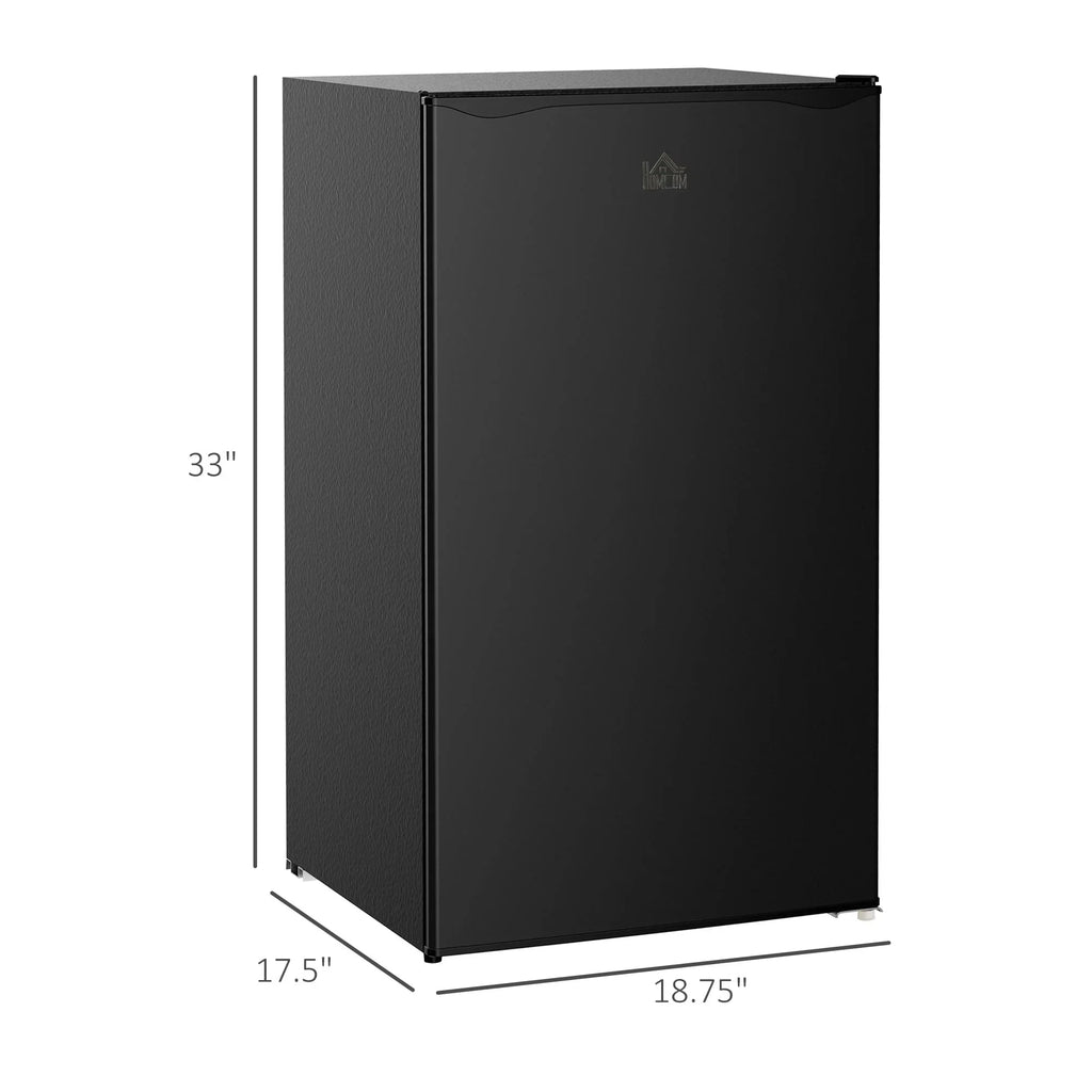 Mini hladnjak zapremine 3.2 Cu.Ft s ledenicom, kompaktni hladnjak s jednim vratima i podesivim termostatom za spavaću sobu